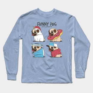 Funny pug Long Sleeve T-Shirt